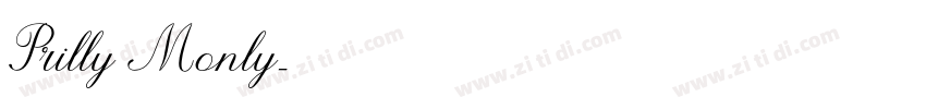 Prilly Monly字体转换